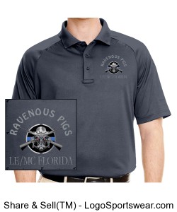 Harriton Adult Tactical Performance Polo Design Zoom